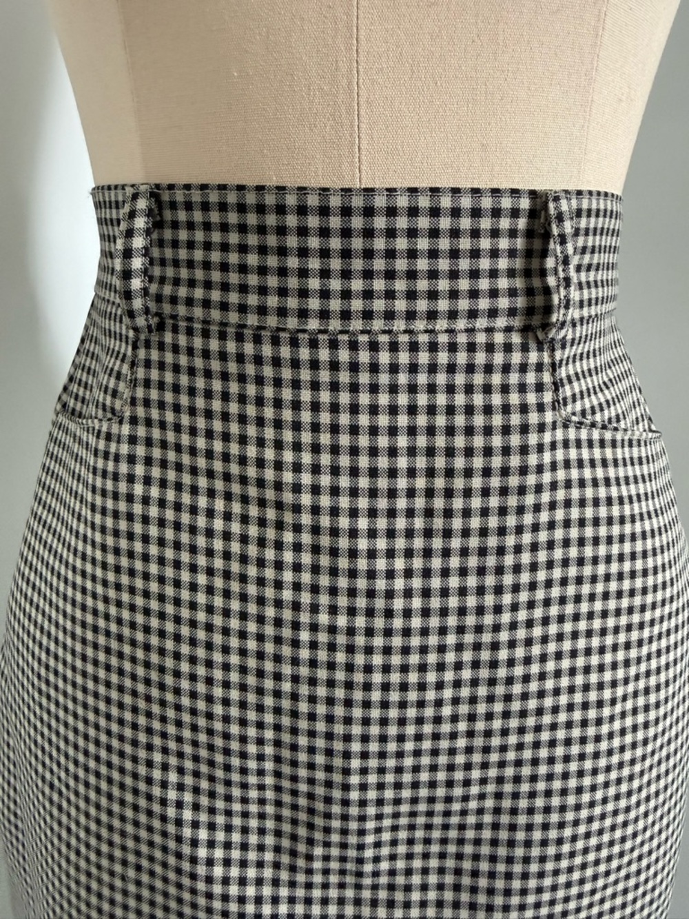 Vintage Checkered Gingham Skirt - Picture 7 of 15